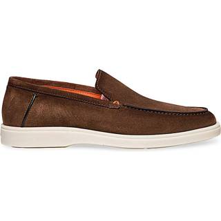 Santoni Detroit Loafers Brown Suede