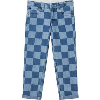 Stella McCartney Kids Checked jeans - blue - Y 10