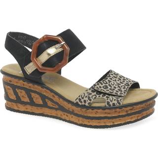 Rieker Rieker Womens Hook & Loop Black Shoes