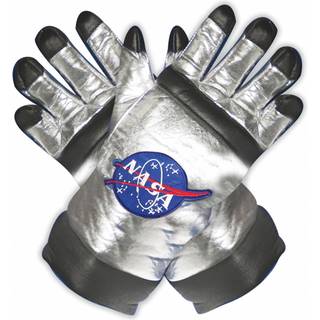 Silberne Astronauten Handschuhe