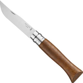 Lommekniv N°09, rustfrit stål, 9 cm, &#34;Tradition Luxe&#34;, Walnut - Opinel
