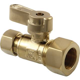 Kingston Brass KF5335BB 5/8-tommer OD X 3/8-tommer OD Comp lige stop ventil b?rstet messing