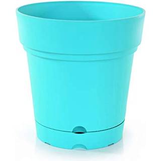 MINTRA Plastic Pots til planter Round Planter til indendørs udendørs planter Havepotter med tallerkener og dræningshuller dekorative blomsterpott