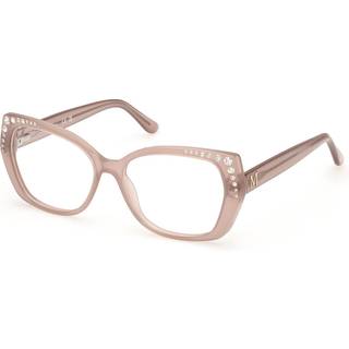 Guess GM50001 059 56 Briller Kvinder Brun - Transparent Shiny Beige Brown with Gems - 56mm