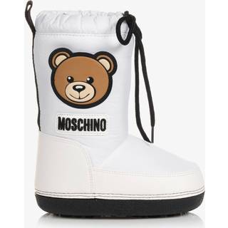 Moschino Kids Faux shearling-lined ski boots - white - EU 33