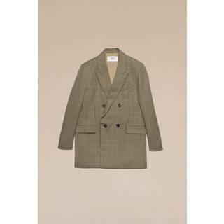 Ami Paris Houndstooth wool blazer - beige - XXS
