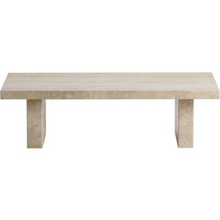 Tine K Lavt Sofabord 35x70 Cm - Sofabord Travertin Beige - TRAVERTIN-TABLE-LOW