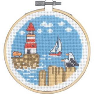 Broderi Kit " Ved Havet " - Fyrtårn mm 13-1423