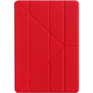 iPad 10.2 2019/2020/2021 Origami Stand Folio Cover - Rød