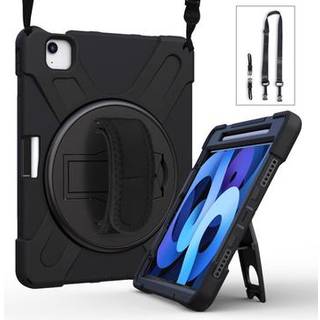 iPad Air 2020/2022 Heavy Duty 360 Cover med Håndrem - Sort