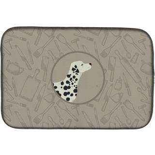 """" Caroline's Treasures CK2181DDM Dalmatian in the Kitchen Dish-Drying-Mats 14x21 multicolor """"