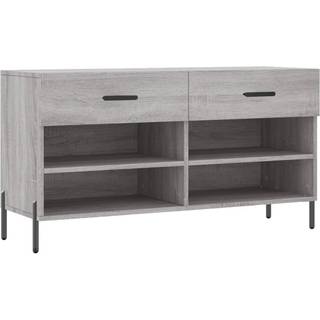 Skobænk 102X35X55 Cm Konstrueret Træ - Grå sonoma-eg