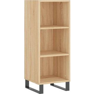 skænk 34,5x32,5x90 cm konstrueret træ sonoma-eg