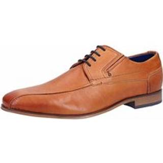 bugatti Herren Schnürschuhe cognac Glattleder