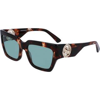 LONGCHAMP Kvinde LO735S 230 Solbriller Acetat Havana Grøn Firkantet Normal Normal