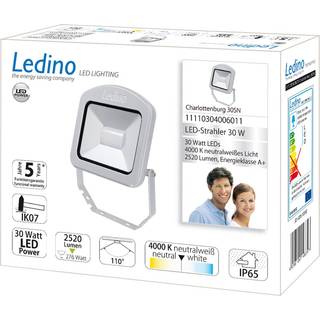 Charlottenburg udendørs LED-spot sølv 30W 4.000K
