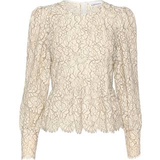 Karen By Simonsen Lace Bluse Egret Sand-42