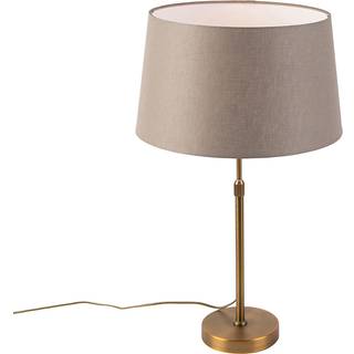 Bronze bordlampe med linieskærm Taupe 35 cm - Parte