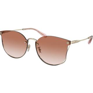 Coach HC7151D CH573 Asian Fit 900513 63 Solbriller Kvinder Guld - Shiny Light Gold - 63mm