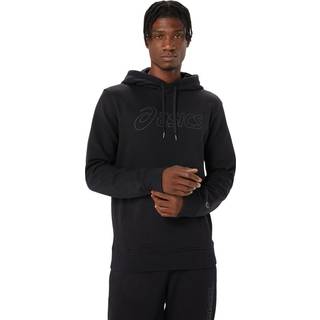 ASICS Logo Hoodie, Sort - M
