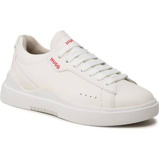 Cupsole-sneakers i læder med logodetaljer