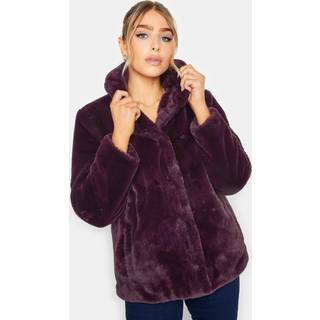 M & Co M & Co Red Faux Fur Coat