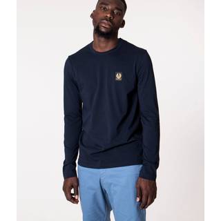Belstaff Long Sleeve T-Shirt in Navy | Belstaff | Norton Barrie - L