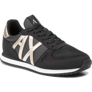 Armani Exchangetil kvinder. XDX031XV137N692 Træningssko Logo sort (36), Fast, Blonder, Casual