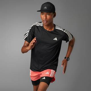 Own the Run 3-Stripes T-shirt - Black