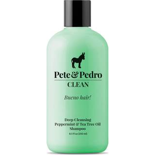 Pete & Pedro Clean Shampoo - Dyb rensning af tea tree -olie og pebermynte daglig reng?ringshampoo til m?nd og kvinder | Som det ses p? Shark Tank