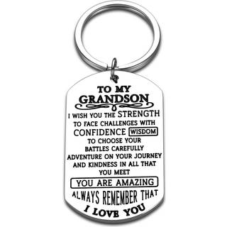 Barnebarn n?glering gaver fra bedstemor bedstefar bedstefor?ldre nana til mit barnebarn inspirerende gymnasiumseksamen gaver til barnebarn teenag