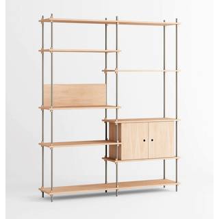 Moebe Shelving System s.200.2.C - Oak/Warm-Grey