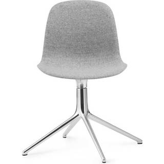 Normann Copenhagen Form Spisebordsstol med Armlæn og Swivel Aluminium/Main Line Flax MLF20