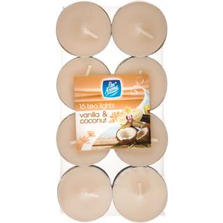 Duftlys 16 stk. Vanilla & Coconut Pan Aroma