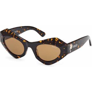 Emilio Pucci Kvinde EP0214 52E Solbriller Acetat Havana Brun Cat Eye Normal