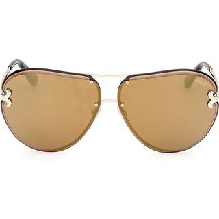 Emilio Pucci Kvinde EP0217 32G Solbriller Metal Guld Brun Pilot Normal Spejl