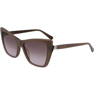 LONGCHAMP Kvinde LO669S 272 Solbriller Plast Nøgen Multifarvet Cat Eye Skygge