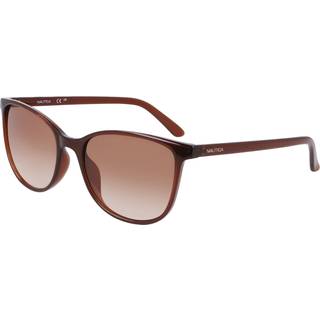 Nautica N2243S 210 56 Solbriller Kvinder Brun - Transparent Brown - 56mm