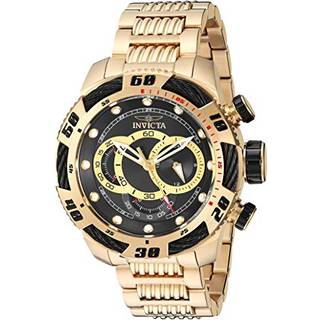 Invicta 25484 Speedway Sort/Gul guldtonet stål Ø50 mm