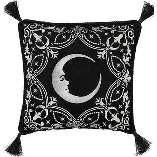 Gothic Kissenbezug mit Halbmond 45x45cm