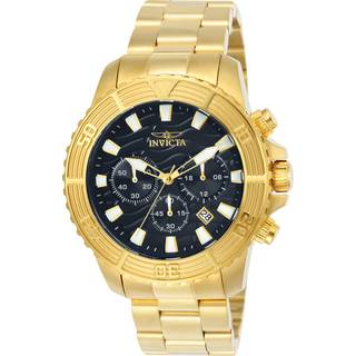 Invicta 24000 Pro Diver Sort/Gul guldtonet stål Ø46 mm