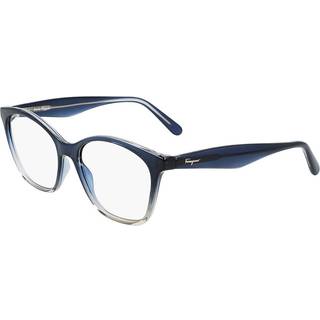 Ferragamo Kvinde SF2873 464 Optiske stel Plast Blå Cat Eye