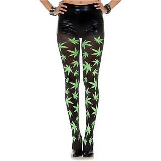 Cannabisblatt Strumpfhose