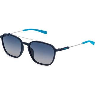 Fila Mand SFI524 R22P Solbriller Injiceret Blå Blå Geometrisk Skygge