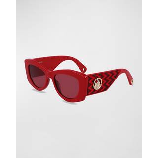 Lanvin LNV638S 604 52 Solbriller Kvinder Rød - Shiny Red - 52mm