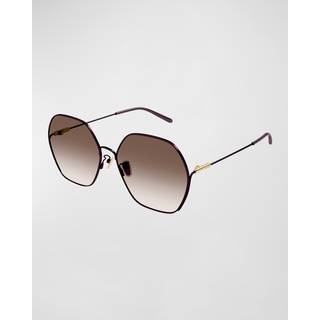 Chloé CH0169SA Asian Fit 007 59 Solbriller Mænd Brun - Dark Brown - 59mm