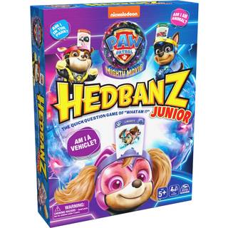 Hedbanz Junior Paw Patrol Patrol The Mighty Movie Game- Family Games | Spil til familiespil aften | B?rnespil | Kortspil til familier og b?rn i a
