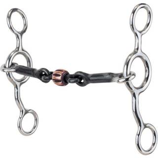 Reinsman 349 Junior Cowhorse Snaffle med s?d jern og 3-delt kobberrulle; Fase b