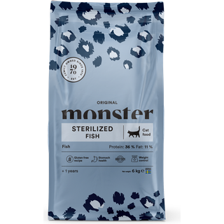 Monster Cat Original Sterilised Fish - 6 kg
