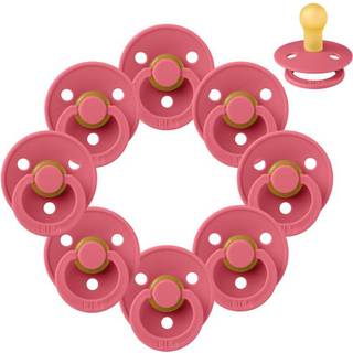 BIBS Rund Colour Sut - Sampak - 8 stk. - Str. 1 - Coral